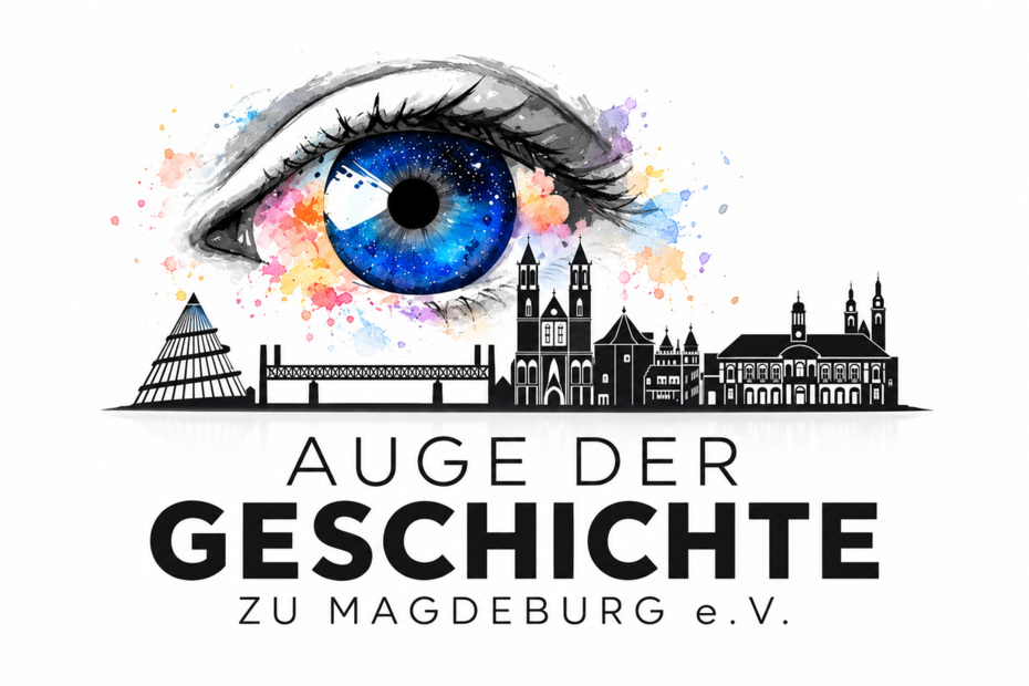Auge der Geschichte zu Magdeburg e.V. – Auge und Magdeburger Stadtsilhouette
